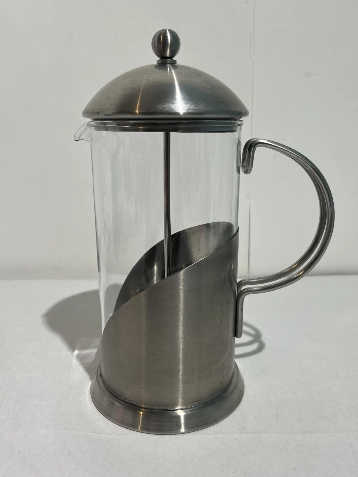 Cafetière French Press Pyrex Glass and Stainless Steel Coffee Maker 1 Litre