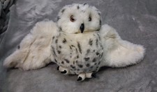 Folkmanis Snowy Owl Plush Puppet w/ Rotating Head Gorgeous Smoke-Free Home 