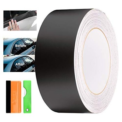 EZAUTOWRAP Free Tool Kit Black Vinyl Wrap Kit for Black 2Inch x 75Feet Matte