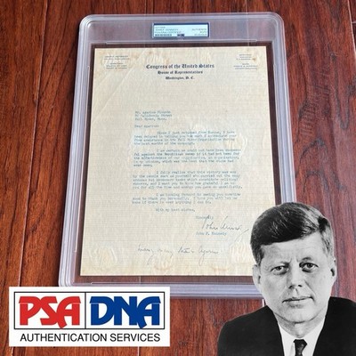 JOHN F. KENNEDY Signed ''Republican Sweep'' Letter Autograph Congress * PSA
