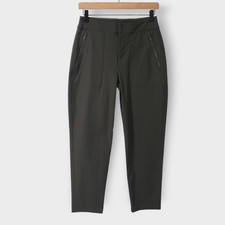 Athleta Wander Hybrid Straight Leg Pant Green Sz 4 Outdoors Athleisure Casual
