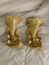Flower Gold Vintage Vases