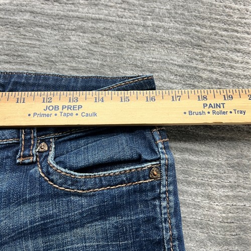 Jeans KUT From The Kloth talla 8 para mujer rectos tiro bajo lavado medio azul denim - Imagen 8 de 10