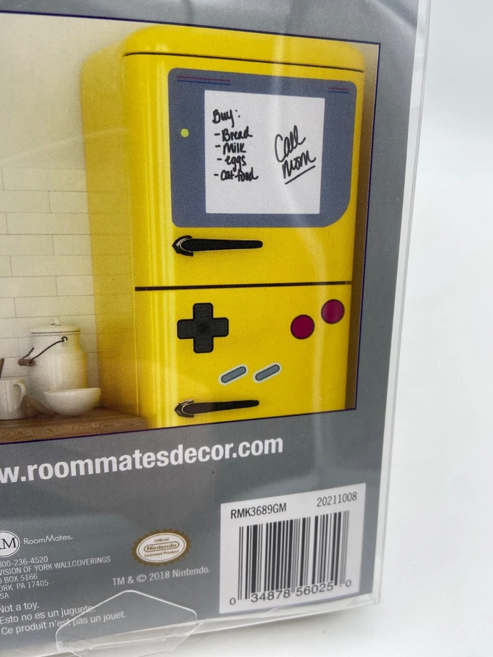 Calcomanías de pared RoomMates RMK3689GM Gameboy borrado en seco pelar y pegar gigantes 1 hoja Foto 4 de 4