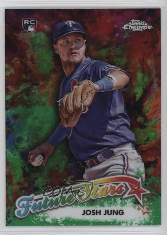 2023 Topps Chrome Update Future Stars Green Refractor 77/99 Josh Jung 16s2