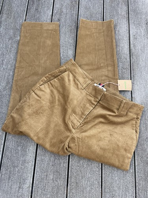 #ad Boden Kew Corduroy Pants Camel Tapered Ankle Length sz 12R 12 NWT RO431 $49.99