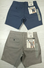 Sperry Chino Shorts Men 30 Flex Cotton Flat Front Deck Breathable 2 Pair New