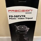 Precision Design PD-58PVTR Photo/Video Tripod With Case New In Box Never Opened — photo 2