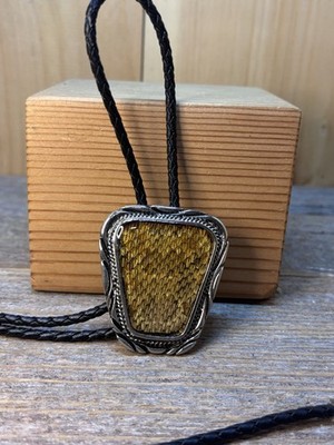 Vintage SSI Diamondback Rattler Western Cowboy Bolo Tie Elk