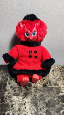Vintage 1983 FABULOUS FELINES TALLULAH CAT Plush Toy Doll W/Jacket 