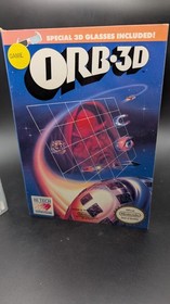 ORB-3D NES Original Game (Nintendo Entertainment System, 1990) Cut Rental Box 