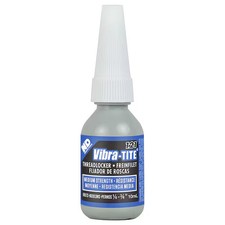 Vibra-Tite Threadlocker, VIBRA-TITE 121, Blue, Medium Strength, Liquid, 10 mL