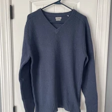 Oobe Mens Crewneck Sweatshirt XL Blue Cotton Long Sleeve EUC