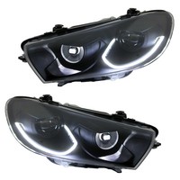 Voll LED Scheinwerfer Set Tagfahrlicht FüR VW Scirocco 3 Bj. 08-14 Schwarz