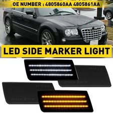 Front Bumper LED Side Strip Marker Parking Light Lamp 4805861AA For Chrysler 300