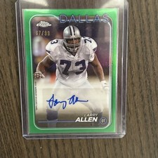 2024 Topps Chrome Green Refractor #BA-LAL Larry Allen HOF AUTO /99