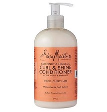 Shea Moisture Coconut & Hibiscus Curl & Shine Conditioner, dickes lockiges Haar 379 ml