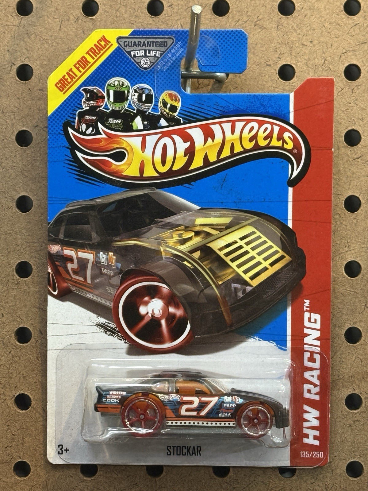 2013 Hot Wheels #135 HW Racing/X-Raycers STOCKAR Trans Black w/Red Wheels OH5 Sp