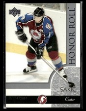 2002-03 Upper Deck Honor Roll #16 Joe Sakic Card Colorado Avalanche