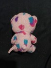 Build a Bear Buddies Bear White w/ Blue Pink Purple Hearts 7" Plush Stuffed  — photo 2