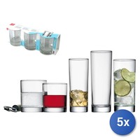 5X Packungen 3 GläSer Aus Glas Cortina Cooler 40 Cl Transparent Bormioli