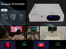 4K 3LCD Projector for Meetings, Reports, Video 3500 Lumens Wireless  Plug  Use