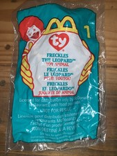 1999 Freckles The Leopard Teenie Ty Beanie Baby 1993 error  tag McDonalds Sealed