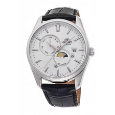 ORIENT Classic SUN & MOON RN-AK0305S Analog Men's Watch White Silver Mechanical