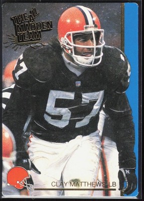 1991 Action Packed All-Madden #36G Clay Matthews 24K-Gold