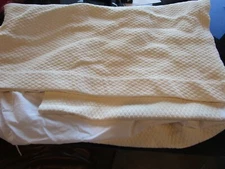 Pottery Barn Kids Diamond Matelasse ivory crib skirt  photo shoot sample