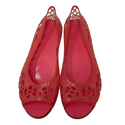 crocs jelly flats