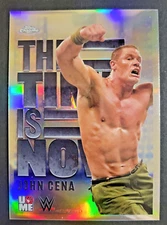 John Cena 2025 Topps Chrome WWE The Time Is Now Insert #TIN-9