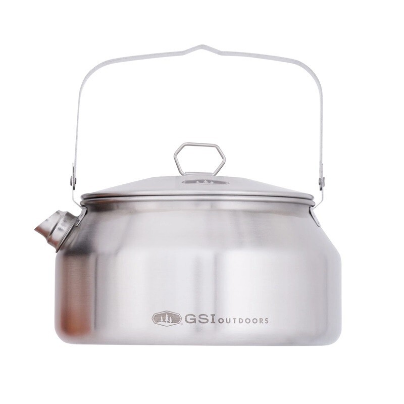 Tetera de acero inoxidable GSI para exteriores Glacier - 1 qt.