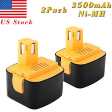 2x 12V 3500mAh Ni-MH Battery for Panasonic EY9200/EY9201/EY9001/EY9108/EY9106B