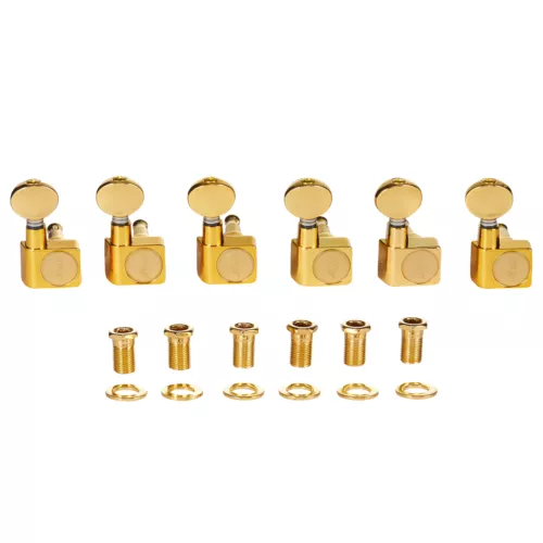 KAISH 21:1 Dual Pin No Screw Tuners 2 Pin Tuning Pegs for American Strat/Tele
