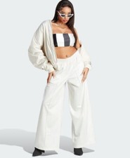 NEW ADIDAS ORIGINALS WOMENS CHILE 62 WIDE LEG TREFOIL PANTS SMALL IL8537