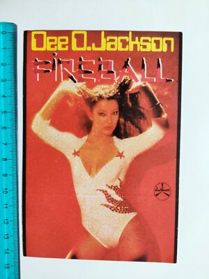 Adhesive Dee D. Jackson Fireball Durium Sticker Autocollant Vintage 80S Original