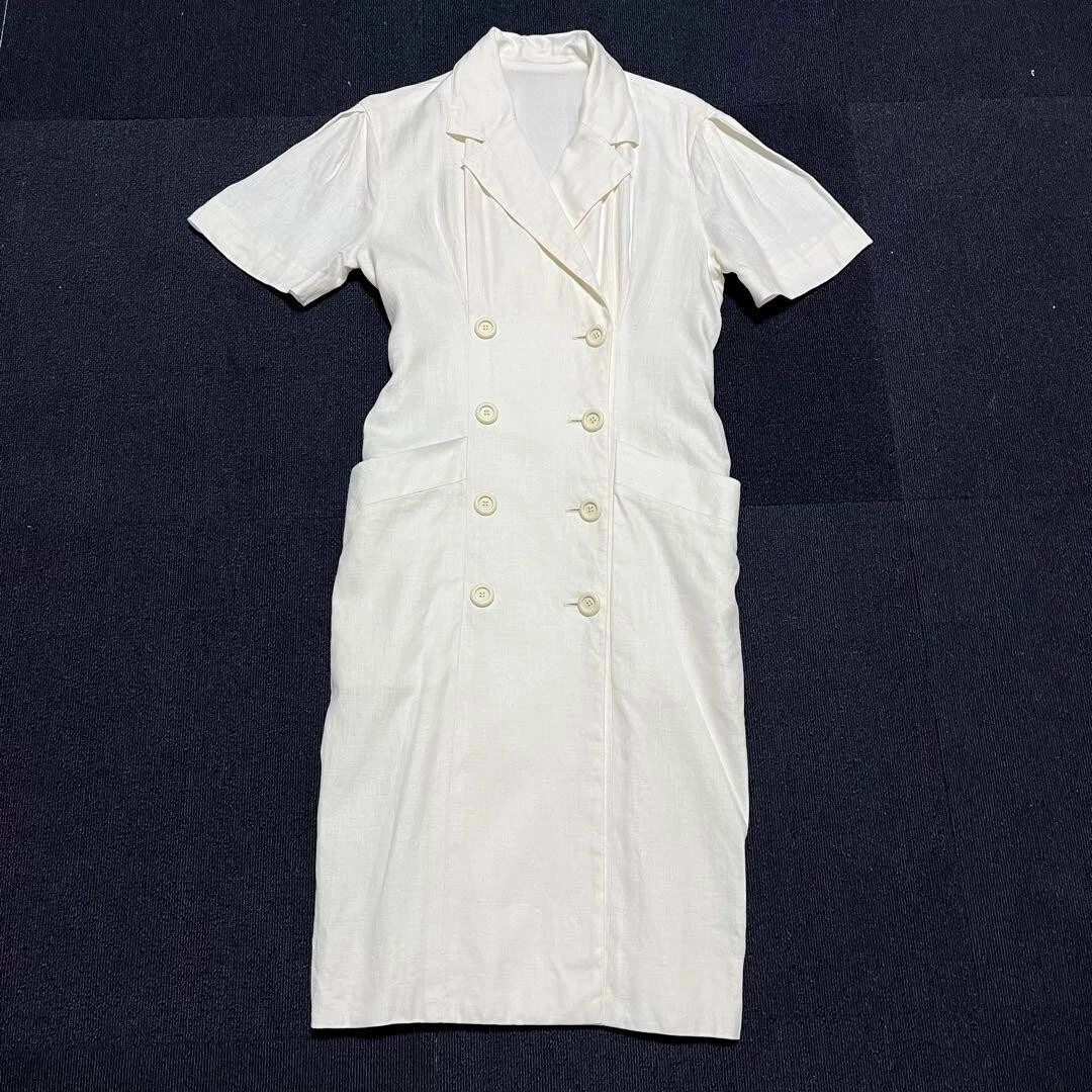 Abito doppio bottoni "Christian Dior taglia 9 bianco"