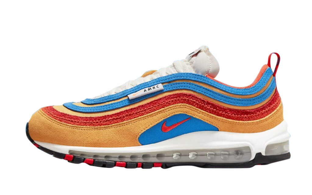 Мужские кроссовки Nike Air Max 97 SE AMRC Pollen/Оранжевый-Lt Photo Blue (DH1085 700)