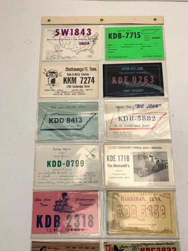 20 QSL Vintage Citizen Broadcast CB Radio Cards Southern US Ready to Display 6 - Picture 6 of 6