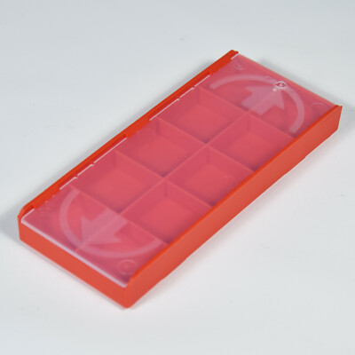 20 Stück Insert Box, Rot, Verpackung für Wendeplatten 18x18x6 Sortierbox klein