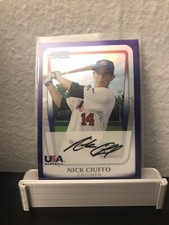 2011 Bowman Chrome Draft Prospects Purple Refractors #BDPP94 Nick Ciuffo Rays