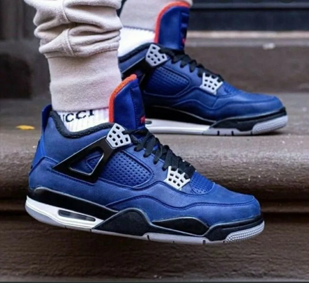 Overholdelse af Hospital alene Nike Air Jordan 4 Retro Winterized Blue Eminem Encore Wmn 8, GS 6.5 :  CQ9745-401 | eBay