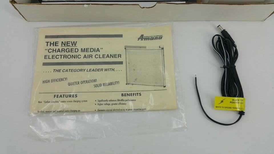Kit de purificador de aire electrónico Amana 24V AFABE-2005 LphcgAM-2005 VHS NUEVO stock antiguo Foto 3 de 4