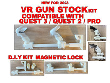 VR Gun Stock fits Oculus Quest 2 / 3 / Quest Pro controllers. Onward GunStock