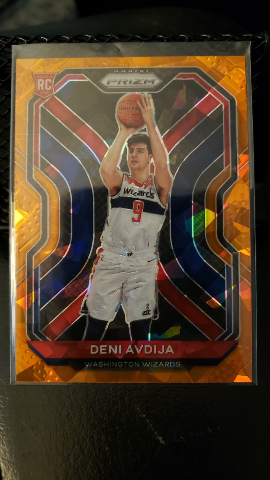 2020-21 Prizm Basketball Deni Avdija RC Orange Cracked Ice