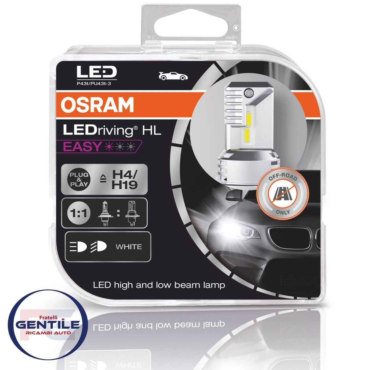 Set Lamps Osram LED H4/H19 6000K Plug Play No Original | eBay