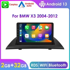 For BMW X3 E83 2004-2012 Android 13 Carplay 2+32GB AUX Car Stereo Radio GPS Navi