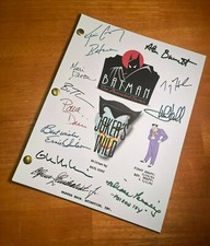 Batman: The Animated Series Joker's Wild Script- Cast-Signed- Autograph Reprints