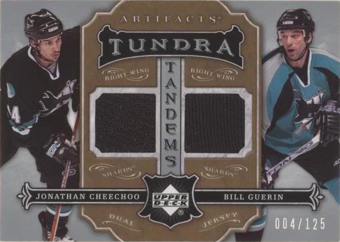 2007-08 Upper Deck Artifacts - Bill Guerin Jonathan Cheechoo #TT-CG - 1 of 1